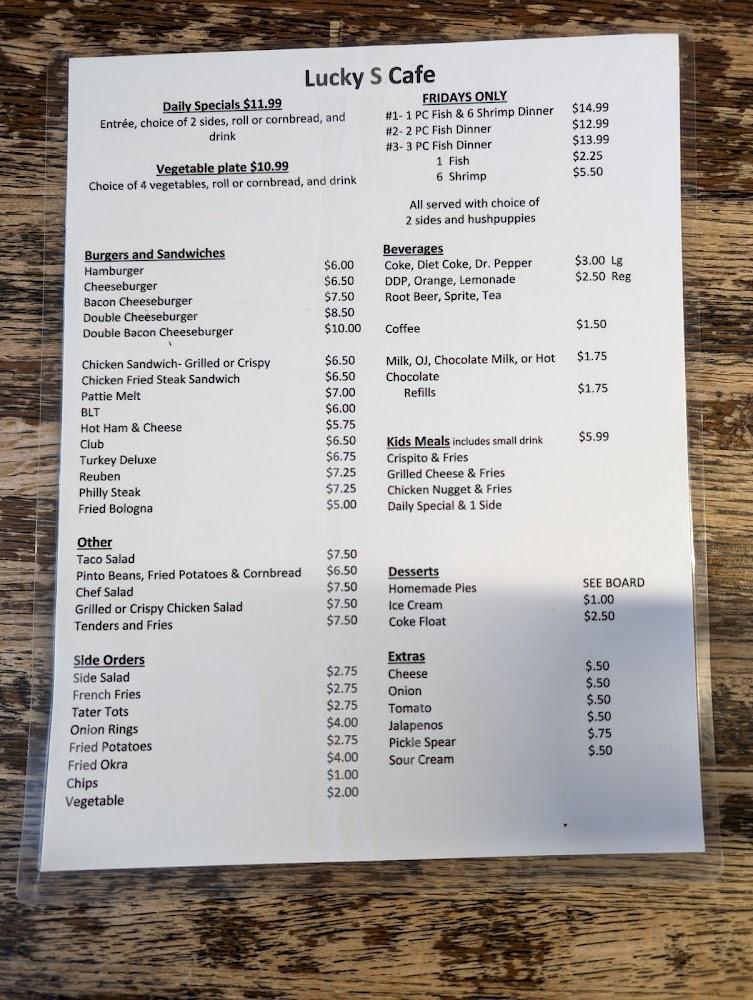 Lucky S Cafe Menu image 3